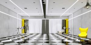 龍光世紀小木馬兒童攝影，現(xiàn)代簡約風格，極富科幻立體感